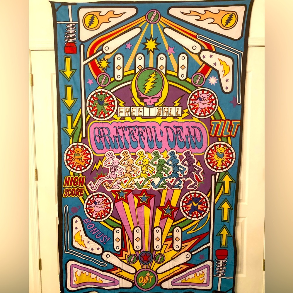 Grateful Dead pinball machine tapestry